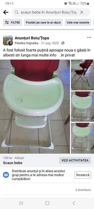 Scaun auto scaun de.  mâncat copii