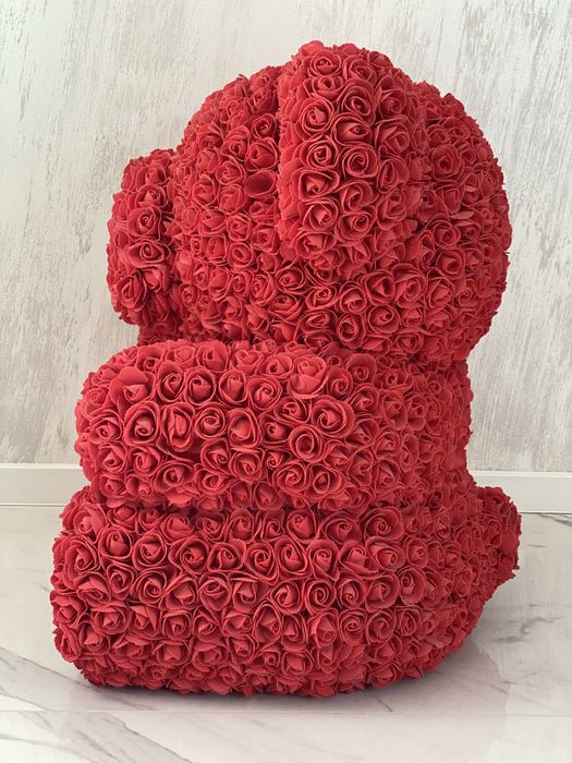 Мече от вечни рози  65 см