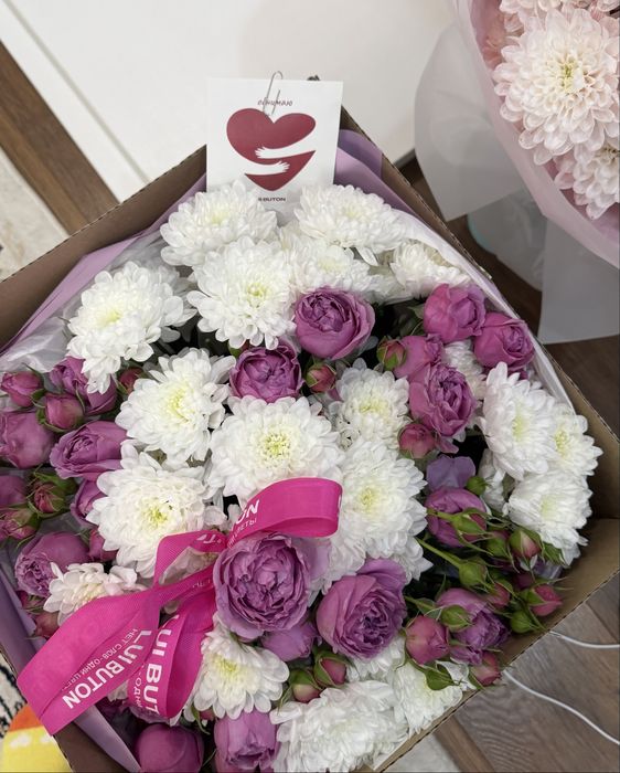 Цветы с оформлением Букет