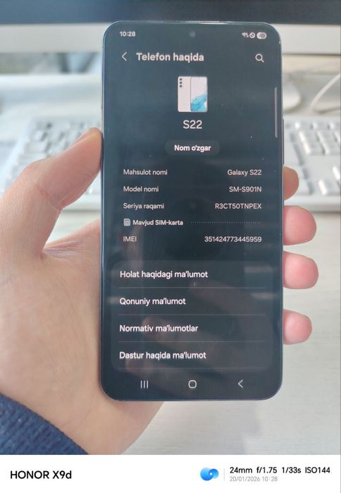 S22 8ga 256 sotiladi