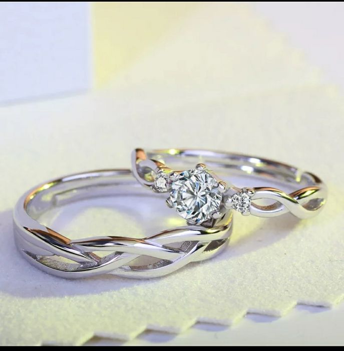 Set 2 inele argint- marime ajustabila