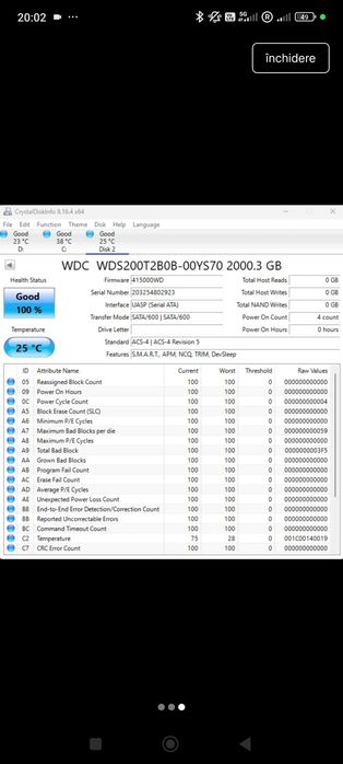 Wd Blue 3D nand sata ssd 2Tb