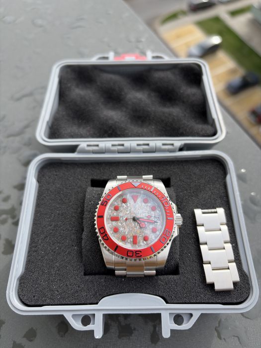 Ceas Personalizat Seiko Mod - Cadran Pictat Manual - Mecanism Automatic NH35