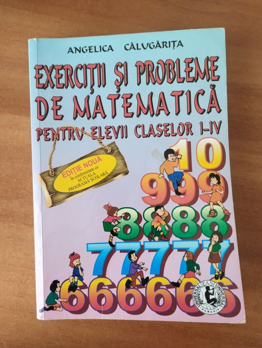 Culegere matematica, clasele I-IV, Angelica Călugăriță
