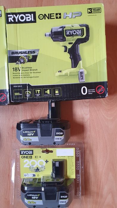 RYOBI set impact 18V de 900Nm și 1600Nm NOI  la cutie