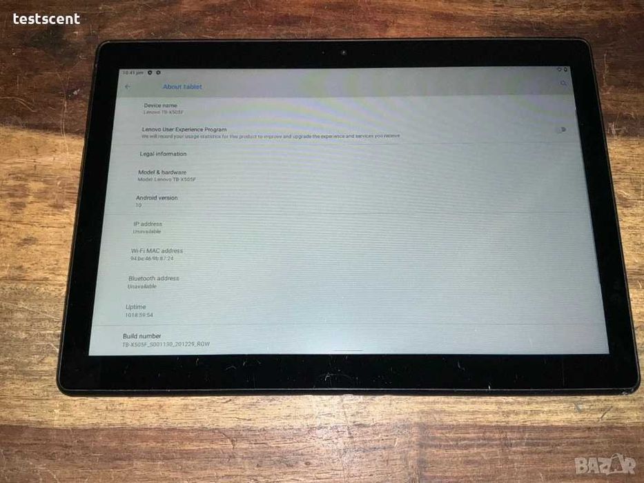 Lenovo Smart Tab M10 TB-X505F 10.1" 16GB, 2GB RAM, Wi-Fi, Android + НОВ КАЛЪФ | Фабрично ресетнат