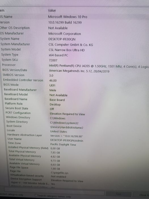 Vând mini pc desktop cu sistem