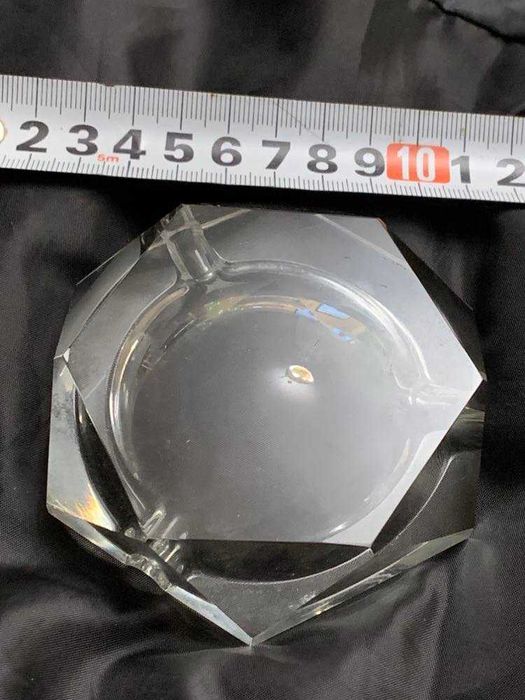 Красив малък масивен пепелник "МУРАНО"- Венецианско стъкло