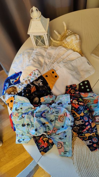 Lot scutece textile și inserturi