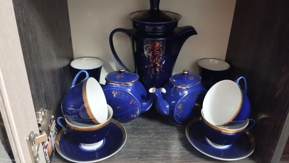 Советская посуда, хрусталь, фарфоровый набор