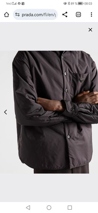 Prada куртка-рубашка мужская