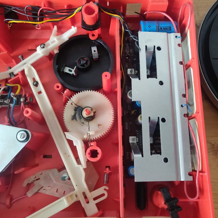 Deck /pick up -componente  /carcasa /capac Unitra  fonica