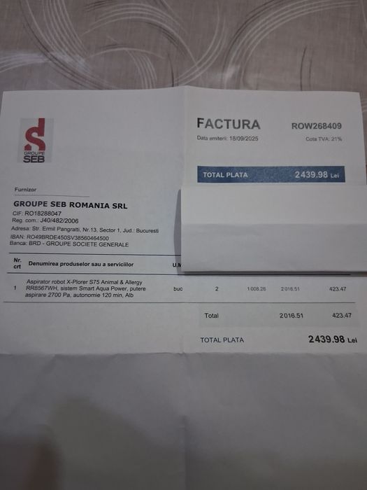 Aspirator robot Rowenta