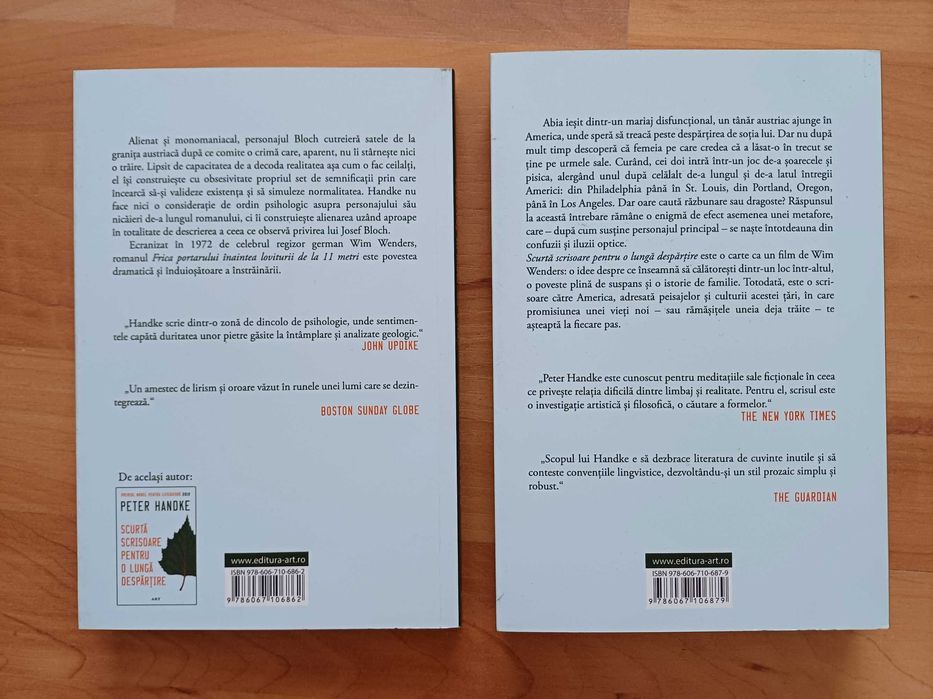 Seturi cărți: Bruckner, Levy, Dawkins, Handke