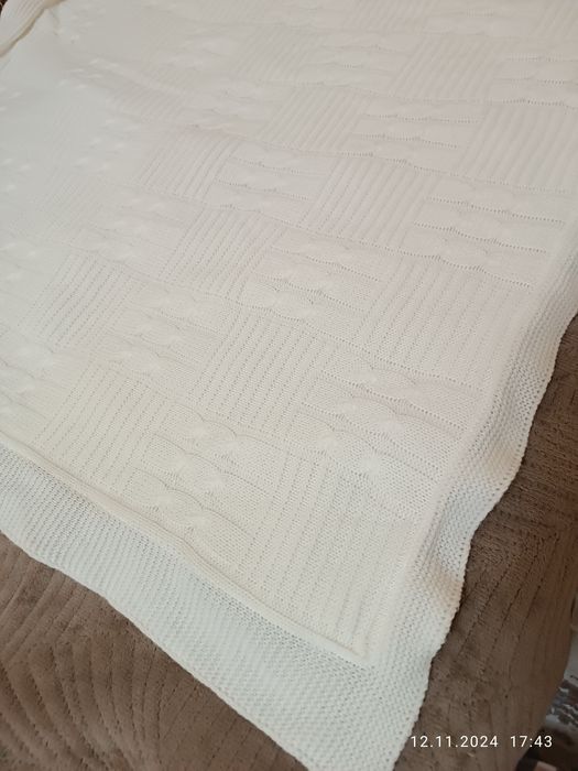 Детский вязанный плед