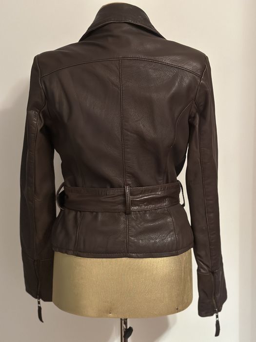 Geaca piele naturala Stradivarius