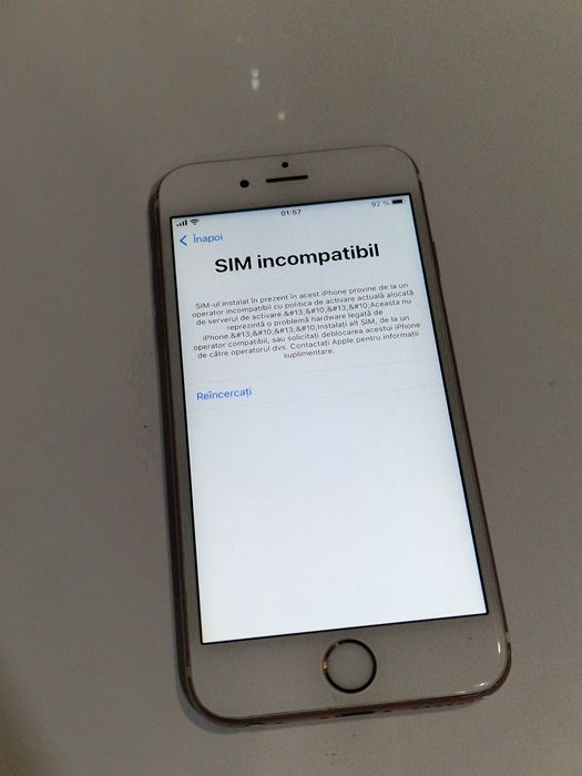 Telefon 6s blocat in rețea