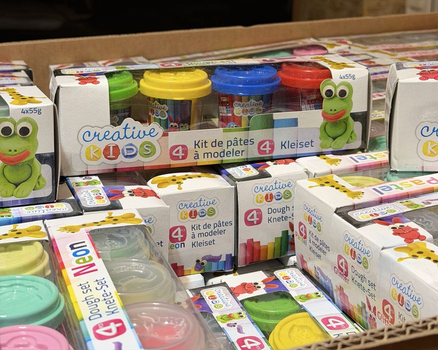 Set plastilină pentru copii Creative Kids – 4 culori