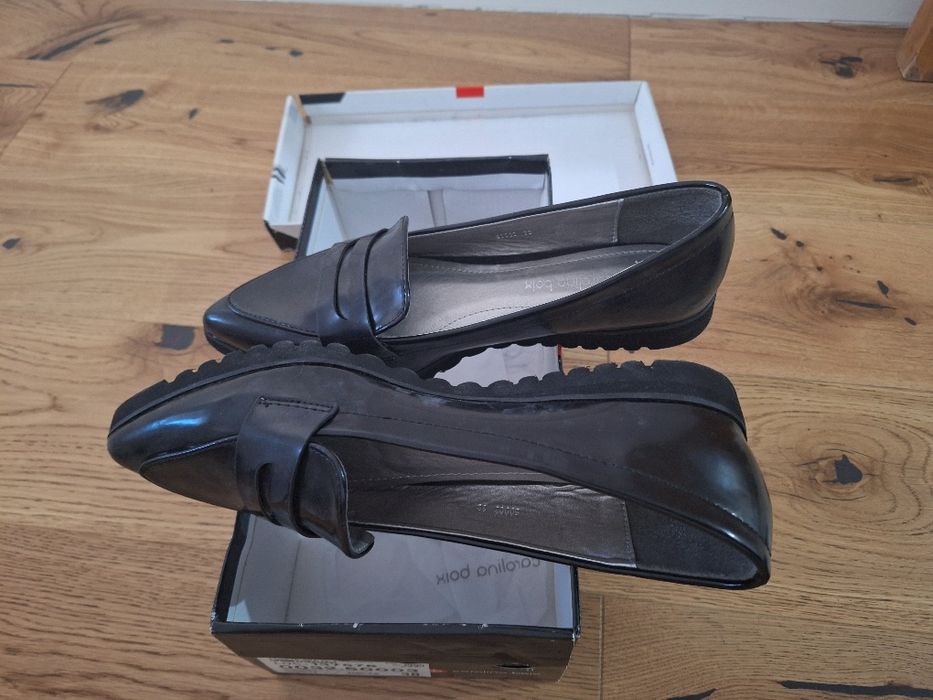 Pantofi Loafers negri 37