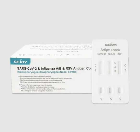 Test Combo 4-în-1 Gripă A/B + COVID-19 + RSV