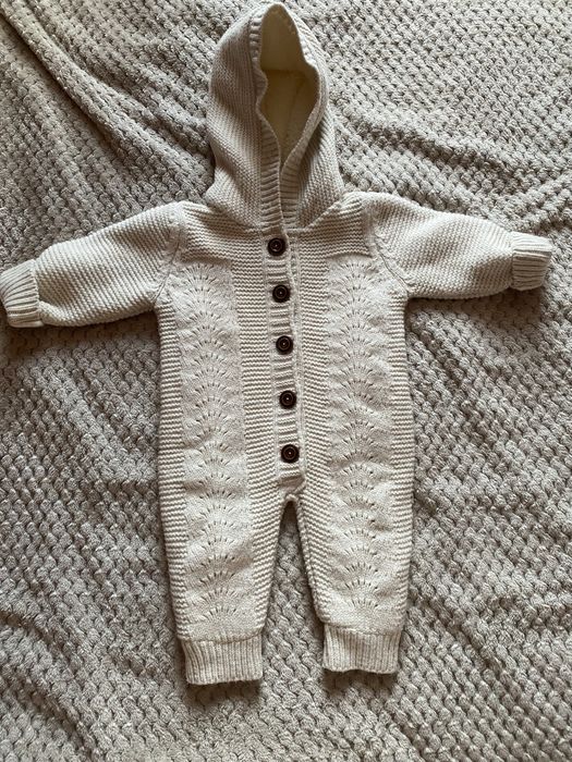 шерстяной комбенизон с мехом 68