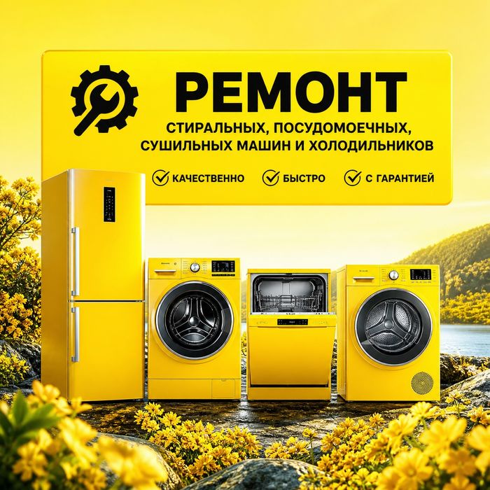 Ремонт установка стиральных  посудомоечных сушильных машин.