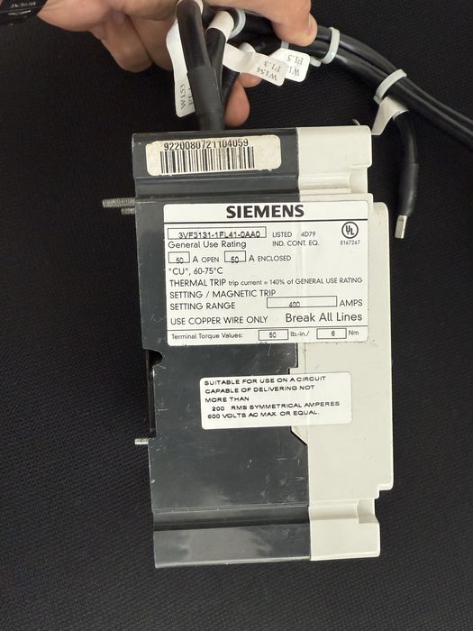 Intrerupator Siemens 50A