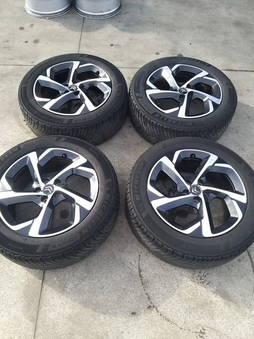 Set jante aliaj r18 cu anvelope iarna michelin 235/55 r18 citroen c5 aircross 9828110677
