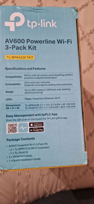 Powerline wi-fi 3-pack kit