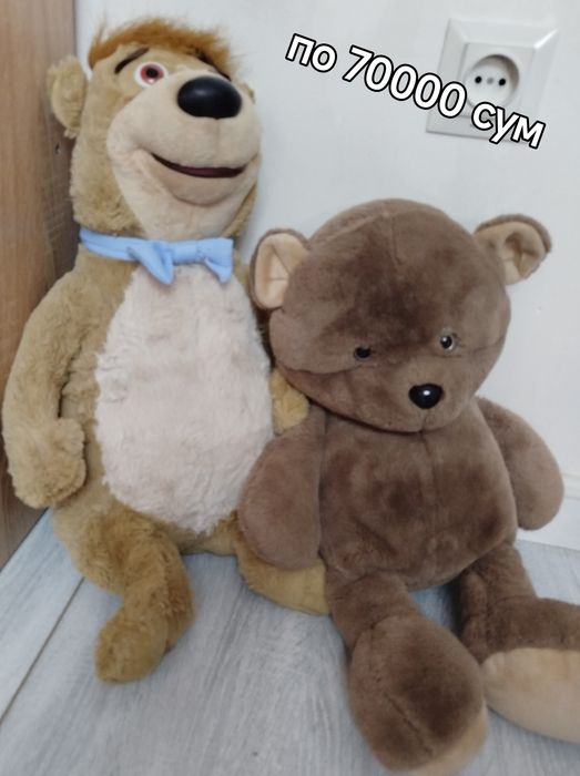 Разные мягкие игрушки от 15000 сум