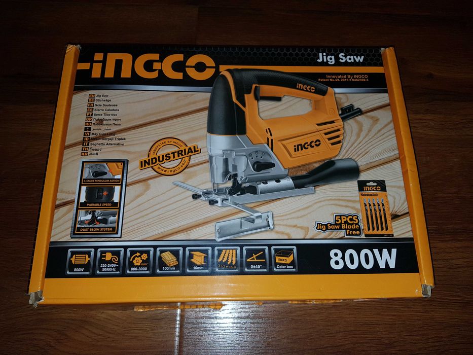 Продается Электролобзик INGCO JS80028 Industrial 800W, новый
