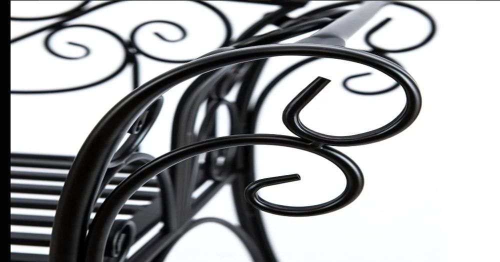 Градинска пейка метална. MC0086BK-N