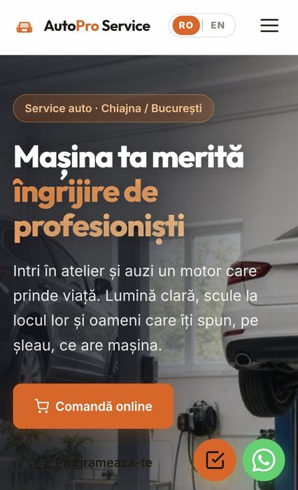 Creez site de prezentare, de la 400 lei, vezi site-ul înainte să plătești
