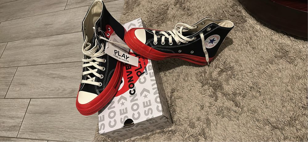 Comme des Garçons Play × Converse Chuck 70 High 'Black Red'