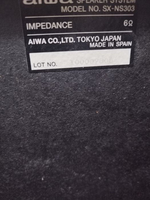 Boxe Aiwa 60W pe 6 ohmi Hi-Fi