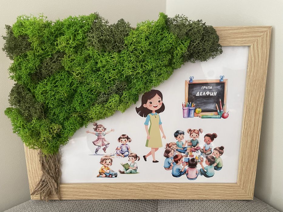 Картини и часовници със скандинавски мъх