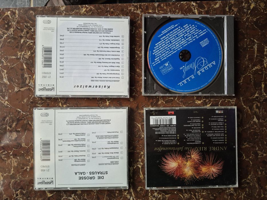 Vând 4 CD muzica clasica mixta cu Andre Rieu ,made in Germany