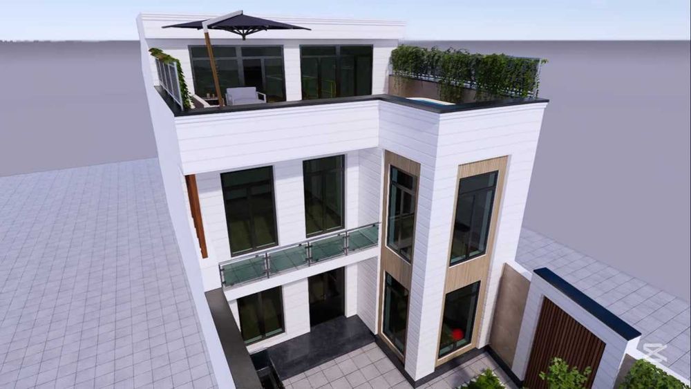 Дом каробка 4 этажа 500Кв (3.5 соток Центра Луначарского)