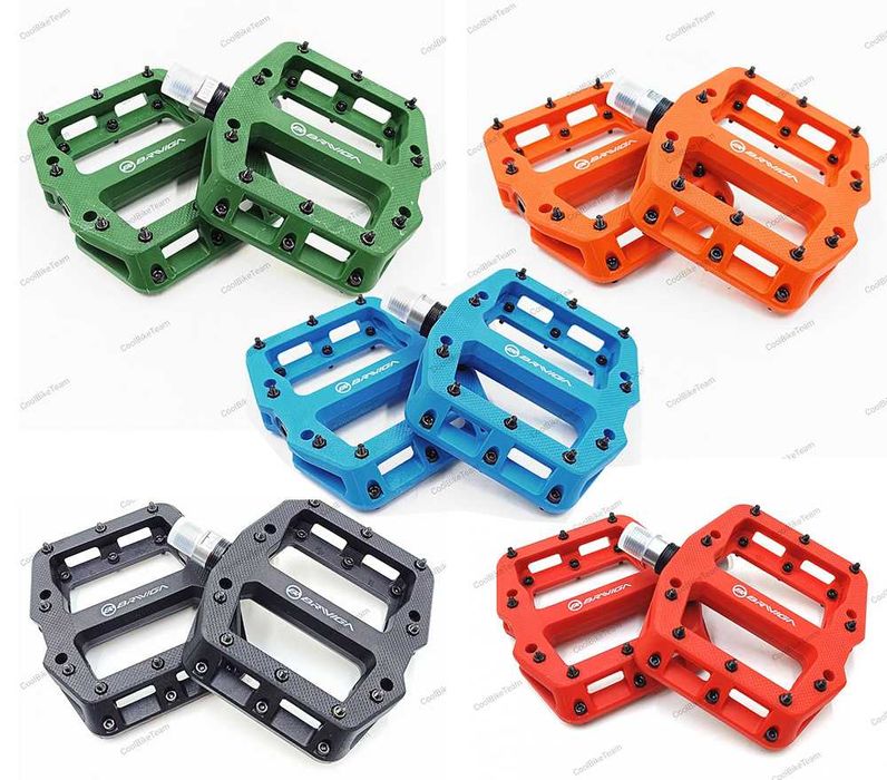 Pedale MTB pe rulmenti Briviga PDL-3926 Nylon cu cui schimbabile