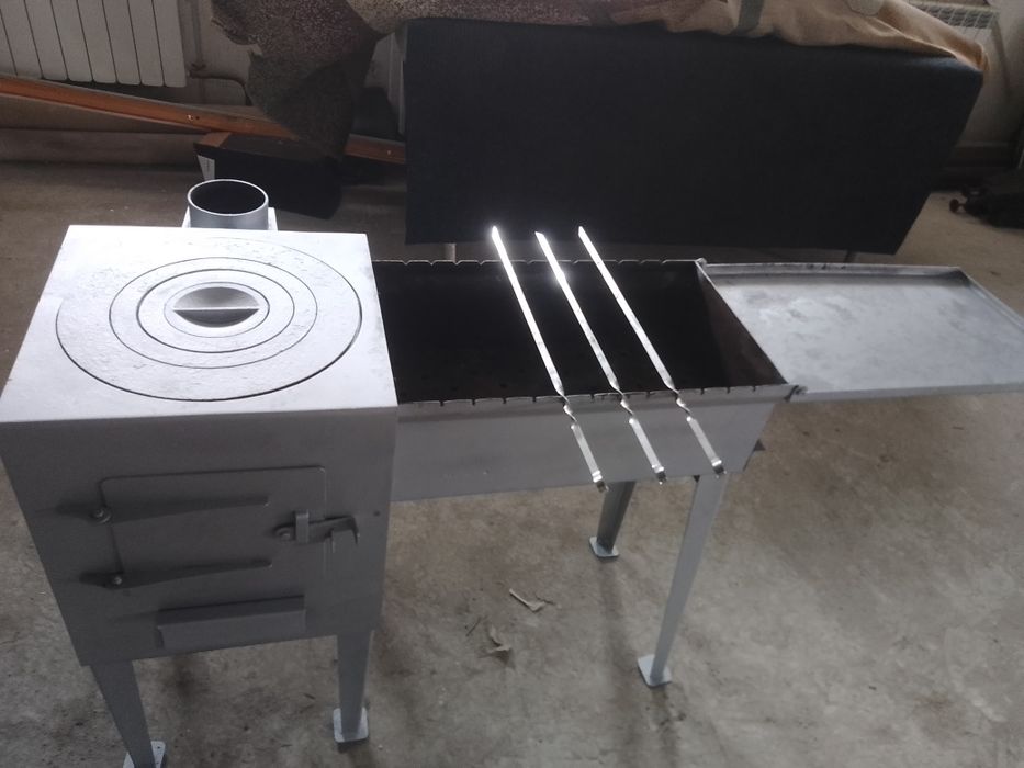 Мангал печь под казан