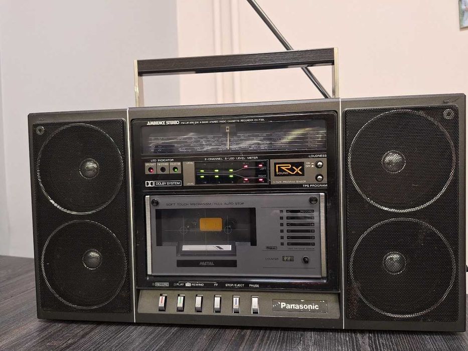 Panasonic RX-F32LE, стерео радиокасетофон - силен и добър звук, 20W+