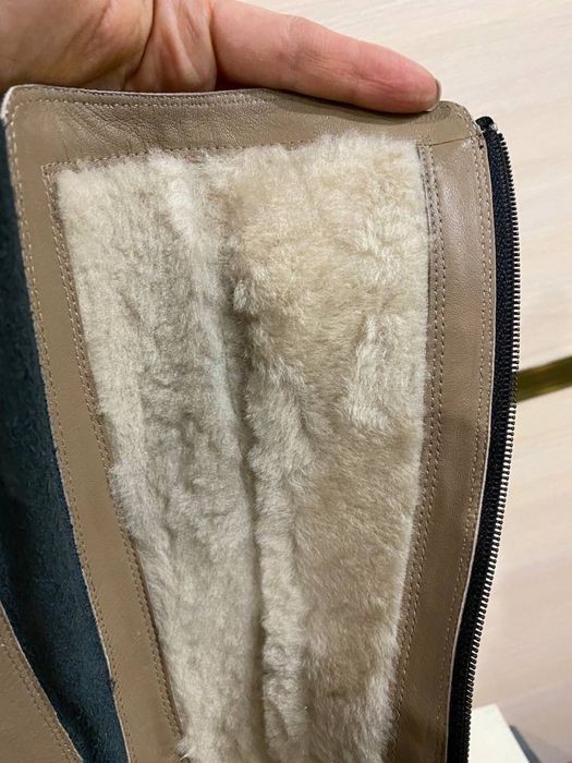 Сапоги зимние кожаннве ECCO