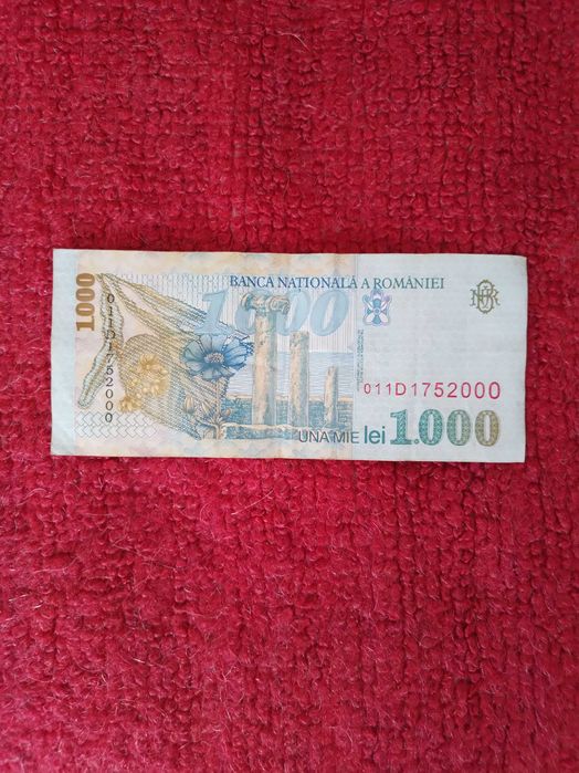 Banconeta de 1000 de lei. (Bani vechi)