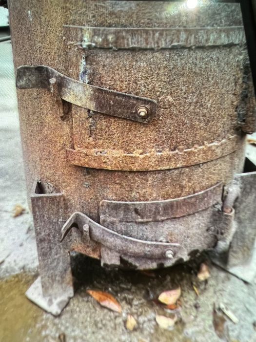 Печ очаг из толстого металла