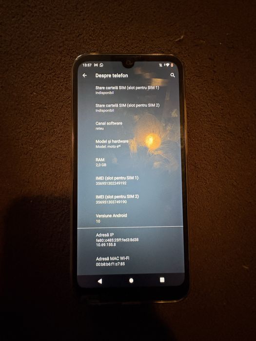 Telefon moto e6i