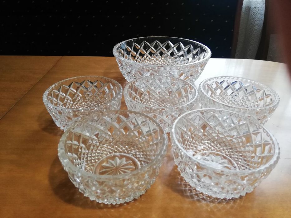 Комплект кристални купи