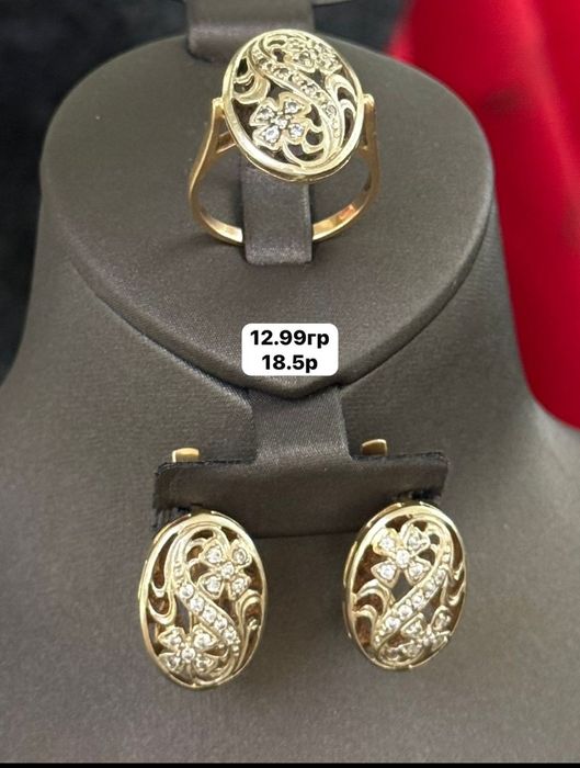 Браслеты, комплект"Мадонна", серьги "Айшык"