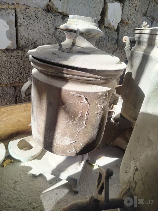 Samovar latunli choy qaynatishga