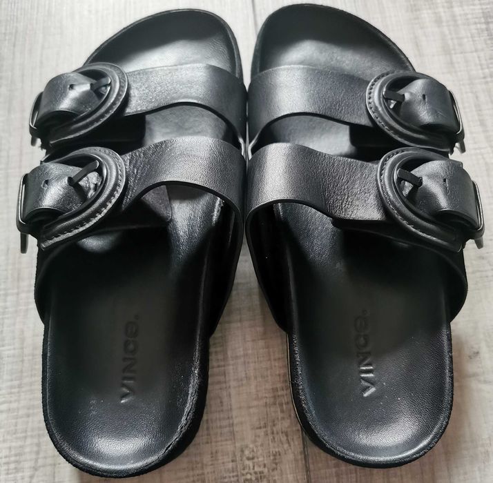 Papuci dama Vince. Glyn Leather Black Sandals 35.5 stare f buna