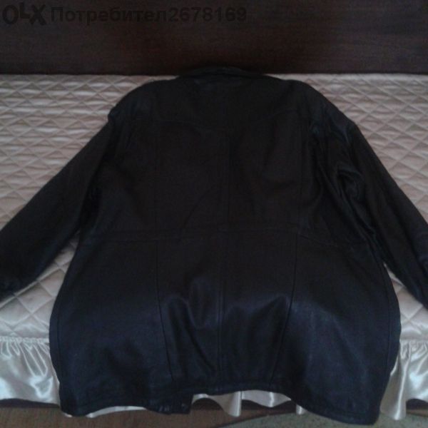 Мъжка кожена шуба!  В перфектно Състояние!